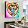Loving Couple - Full Round Diamond - 30*30cm