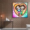 Loving Couple - Full Round Diamond - 30*30cm