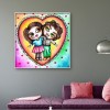 Loving Couple - Full Round Diamond - 30*30cm