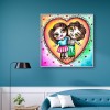 Loving Couple - Full Round Diamond - 30*30cm