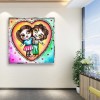Loving Couple - Full Round Diamond - 30*30cm