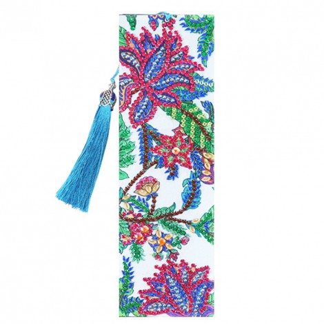 Diamond Painting Bookmark - Jungle Maple Leaf Specimen