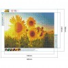 Sunflower - Full Round Diamond - 40*30cm