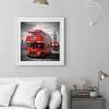 Double-Decker Bus In Front Of Big Ben - Full Round Diamond - 30*30cm