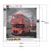Double-Decker Bus In Front Of Big Ben - Full Round Diamond - 30*30cm