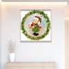 Christmas Girl With Envelope - Full Round Diamond - 40*40cm