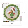 Christmas Girl With Envelope - Full Round Diamond - 40*40cm