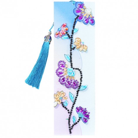 Diamond Painting Bookmark - Pink Flower