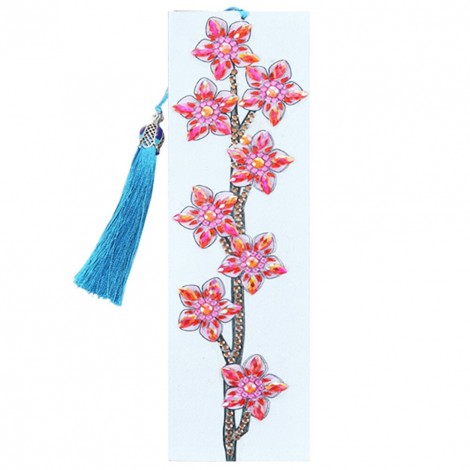 Diamond Painting Bookmark - Beautiful Peach Blossom