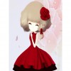 Rose Girl - Full Round Diamond - 30*40cm