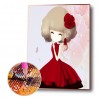 Rose Girl - Full Round Diamond - 30*40cm