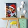 Santa Claus - Full Round Diamond - 30*40cm