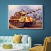 Soldier Tank - Full Round Diamond - 40x30cm
