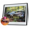 Retro Car  - Full Round Diamond - 40x30cm