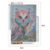 Owl  - Full Square Diamond - 40x30cm