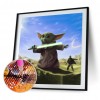 Battle Yoda - Full Round Diamond - 30x30cm