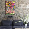 Cartoon Flowers - Partial Round Diamond - 30x40cm