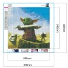 Battle Yoda - Full Round Diamond - 30x30cm