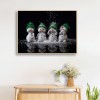 Cute Snowman - Full Round Diamond - 50x40cm