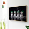 Cute Snowman - Full Round Diamond - 50x40cm
