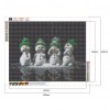 Cute Snowman - Full Round Diamond - 50x40cm