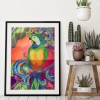 Parrot P - Partial Crystal Diamond - 30x40cm