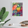 Parrot P - Partial Crystal Diamond - 30x40cm