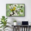White Plum Blossom - Full Round Diamond - 40x30cm
