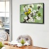 White Plum Blossom - Full Round Diamond - 40x30cm