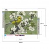 White Plum Blossom - Full Round Diamond - 40x30cm