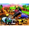 Construction Team Car - Full Round Diamond - 45x35cm