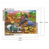 Construction Team Car - Full Round Diamond - 45x35cm
