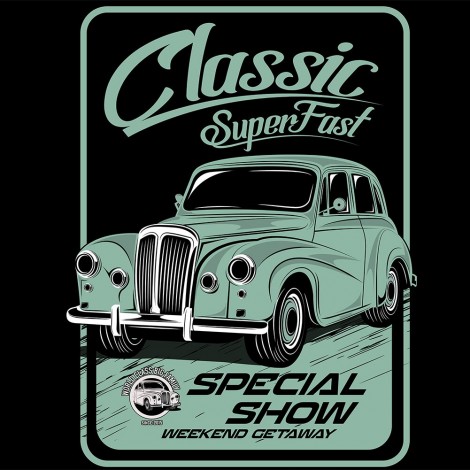 Classic Car - Full Round Diamond - 30x30cm