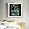 Classic Car - Full Round Diamond - 30x30cm