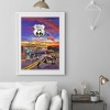 US 66 Motorcycle - Full Round Diamond - 40x50cm