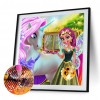 Doll Horn Horse - Full Round Diamond - 40x40cm