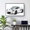 Sports Car - Full Round Diamond - 40x30cm
