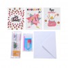 6pcs CartoonHappy Birthday Greeting Cards - Special Shaped Diamond - cm