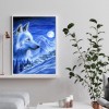 Snow Wolf - Full Round Diamond - 30x40cm