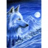 Snow Wolf - Full Round Diamond - 30x40cm