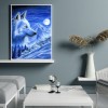 Snow Wolf - Full Round Diamond - 30x40cm