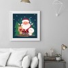 Santa Claus - Full Round Diamond - 30x30cm