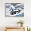 Snow Mountain Train - Full Round Diamond - 40x30cm