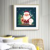Santa Claus - Full Round Diamond - 30x30cm