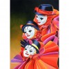 Three Clown - Full Round Diamond - 30x40cm