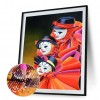 Three Clown - Full Round Diamond - 30x40cm