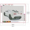 Sports Car - Full Round Diamond - 40x30cm