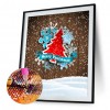 Cartoon Xmas Tree - Full Round Diamond - 30x40cm