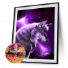 Snow Wolf - Full Round Diamond - 30x40cm