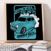Classic Car - Full Round Diamond - 30x30cm
